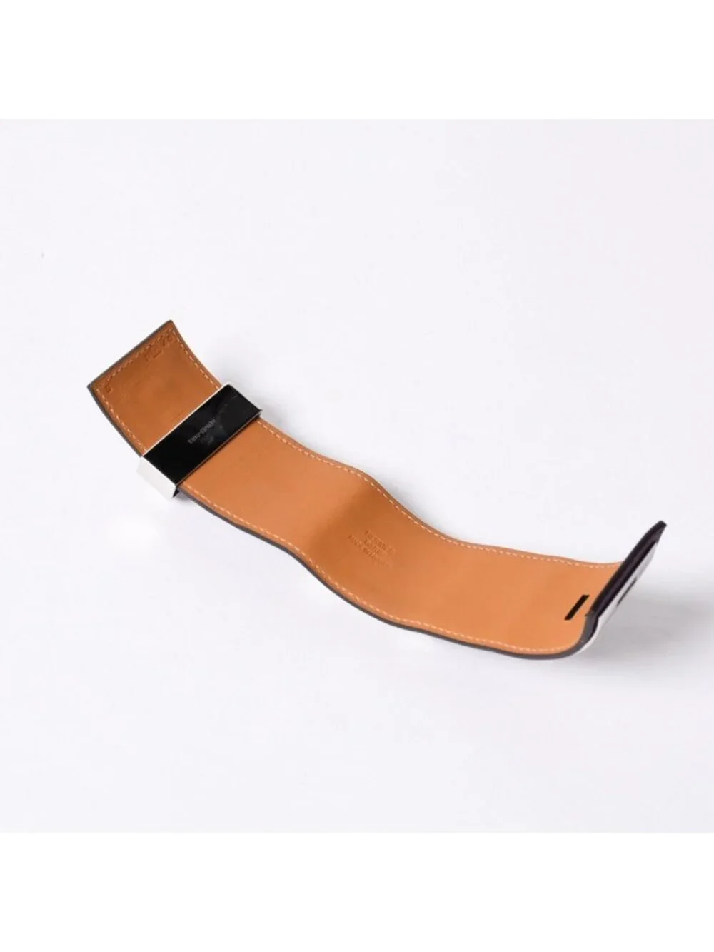 Hermes Collier de Chien Bracelet S Leather Purple Silver